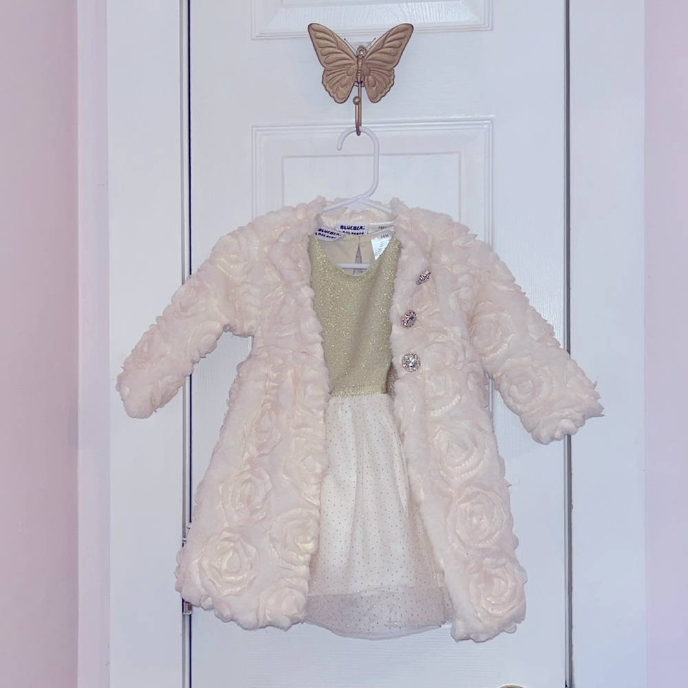 Blueberi boulevard 18 month dress with long coat